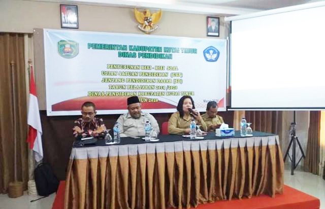 Disdik Kutim Siapkan Kisi-kisi Ujian Jenjang Pendidikan Dasar