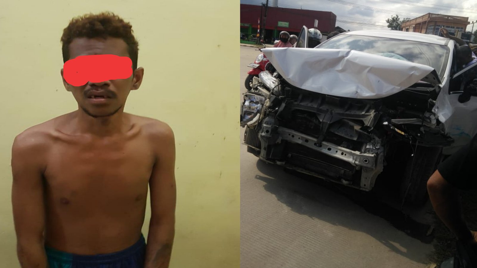 Pelaku Tabrakan Beruntun di Sangatta Diketahui Kerap Mabuk Lem