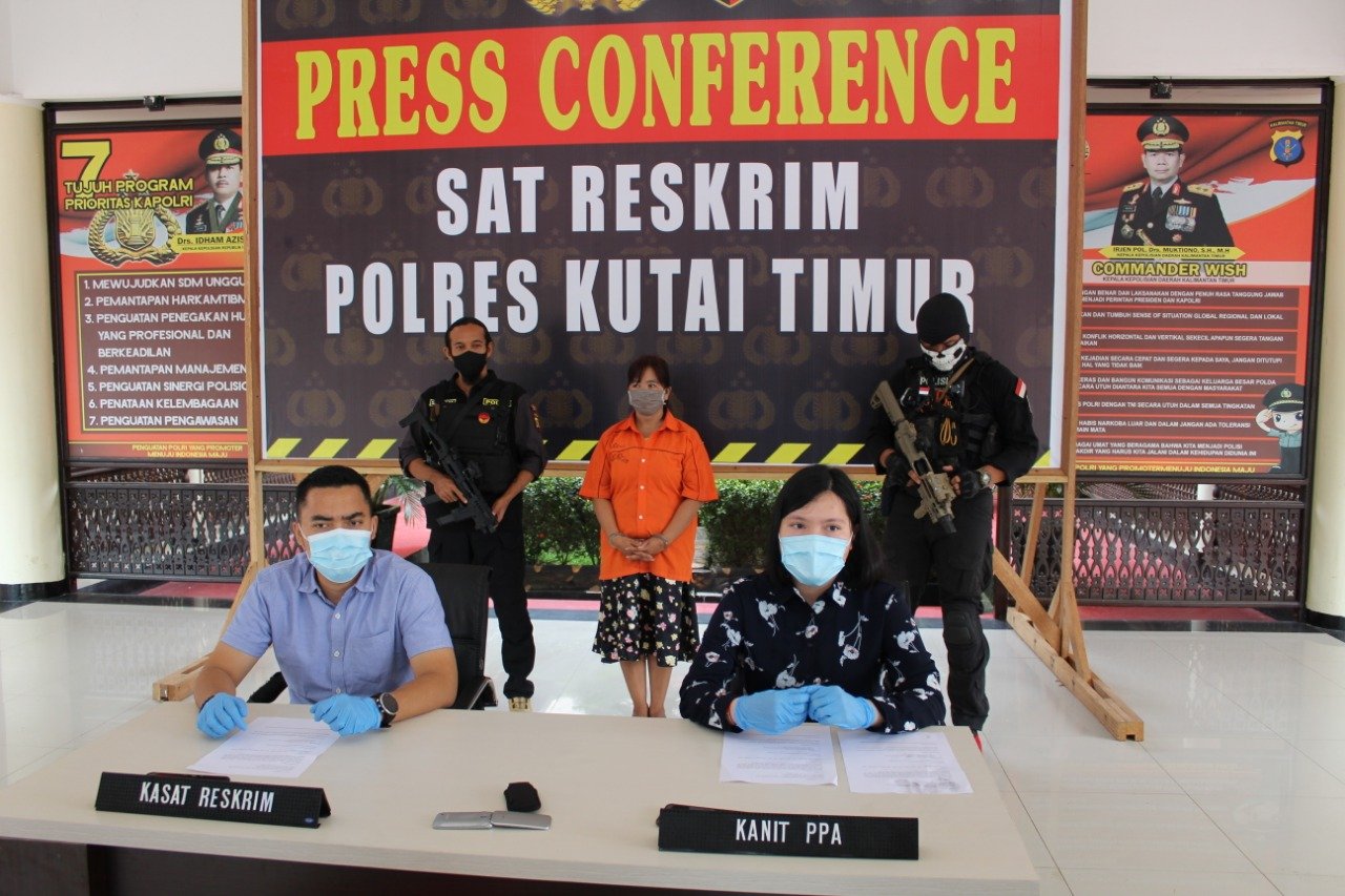 Polres Kutim Tangkap Penculik Bayi di Teluk Pandan