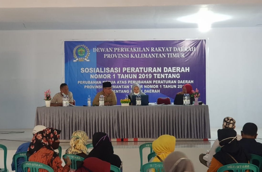 DPRD Kaltim Gelar Sosialisasi Perda Pajak Daerah di Sangatta