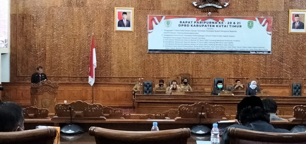 DPRD-Pemkab Kutim Gelar Sidang Paripurna, Godok 5 Raperda Ini untuk Jadi Perda