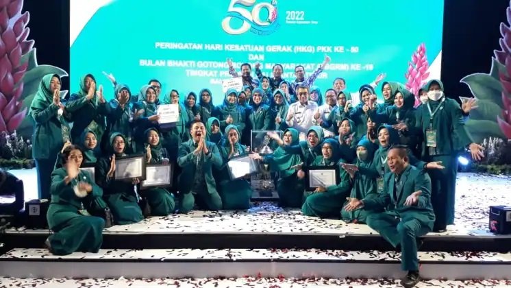 Kalahkan 9 Kabupaten Kota, Kutim Sabet Juara Umum HKG-PKK Ke-50