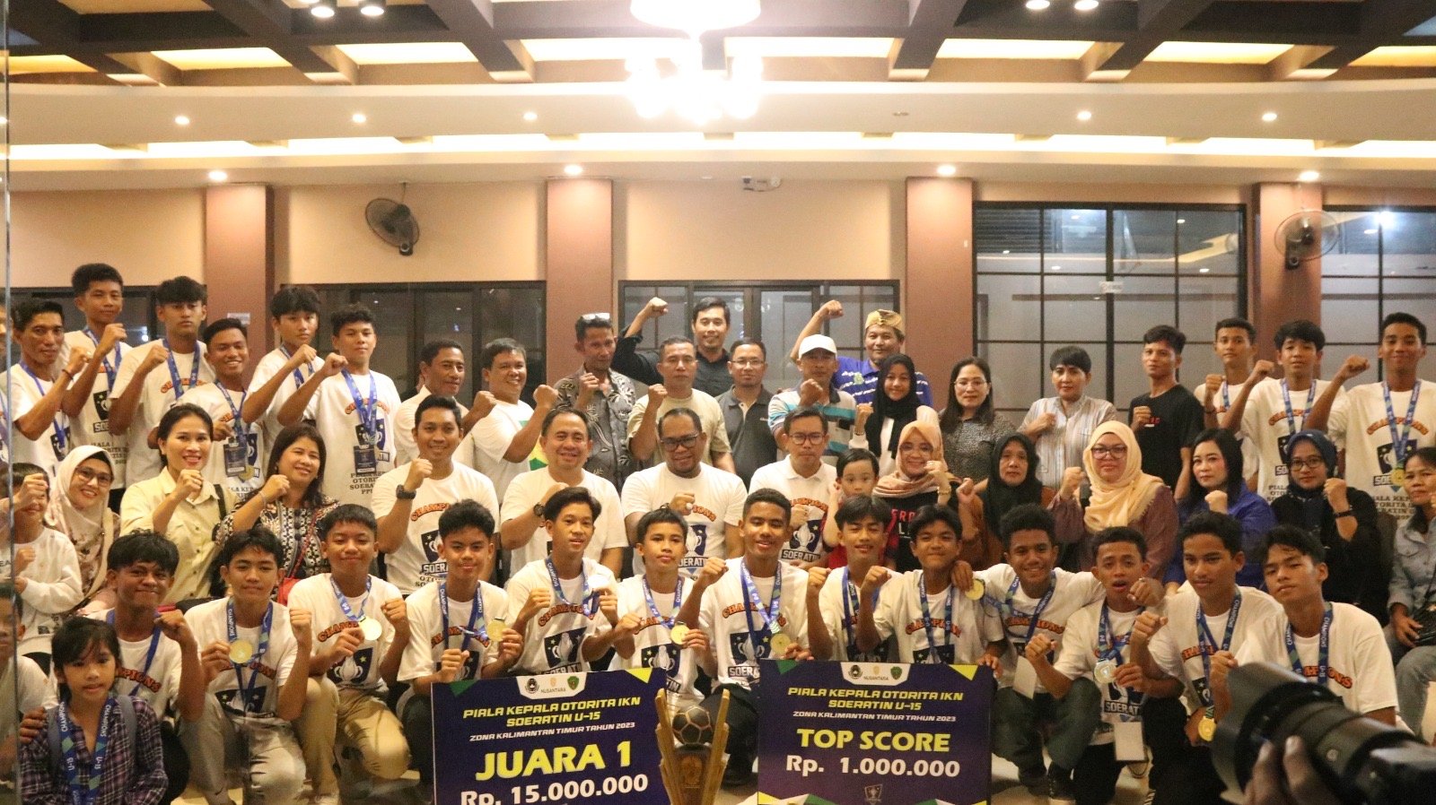 Wabup Kasmidi Bangga Akan Prestasi Tim Sepak Bola U15 Kutim Jadi Champion di Kejuaraan Piala Bergengsi Soeratin Zona Kaltim